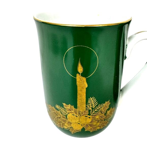 Otagiri Japan Gibson Greeting Cards Vintage Christmas Candle Mugs-Set of 4! - Picture 2 of 9